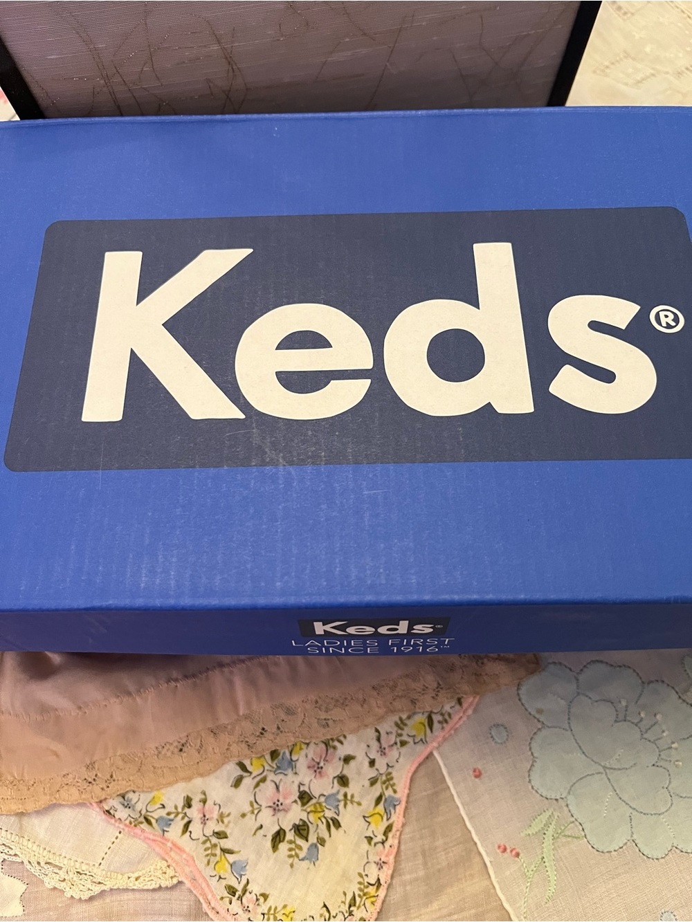 Keds Light Blue Canvas Sneakers with Red Insole - Picture 5 of 5